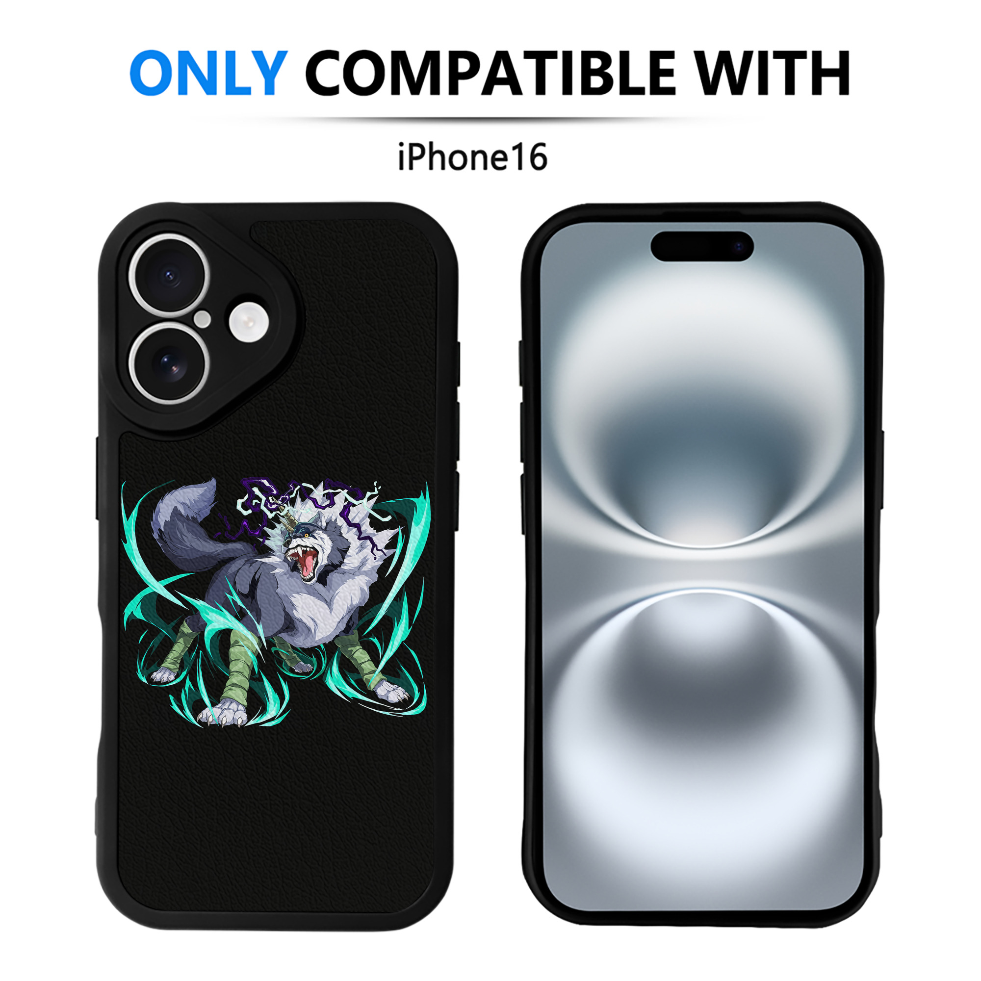 （画像用） 転スラ Regarding Reincarnated to Slime 【iPhone 16シリーズ対応】シリコンスマホケース（レザー調） 材質：シリコン